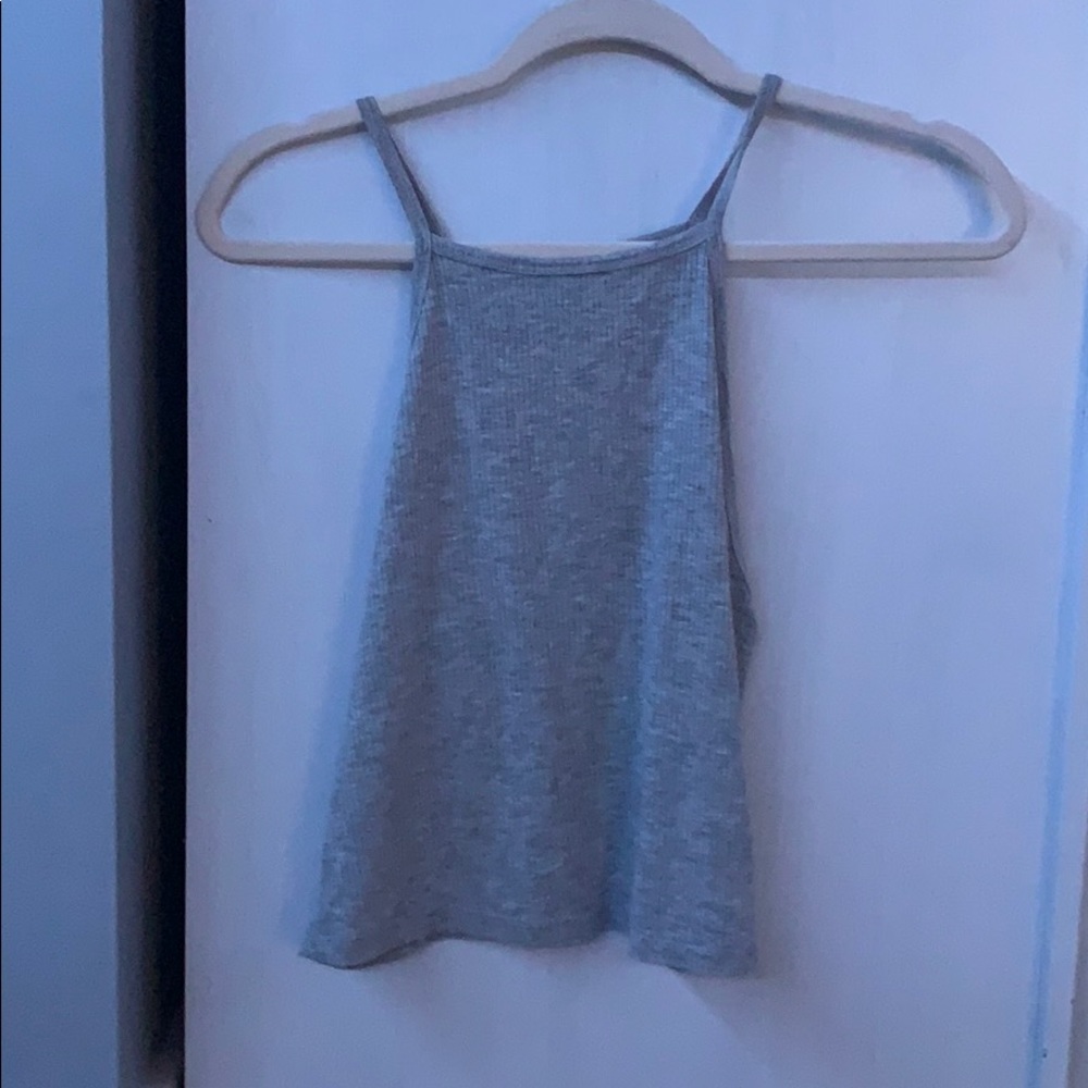 super cute gray halter tank top!